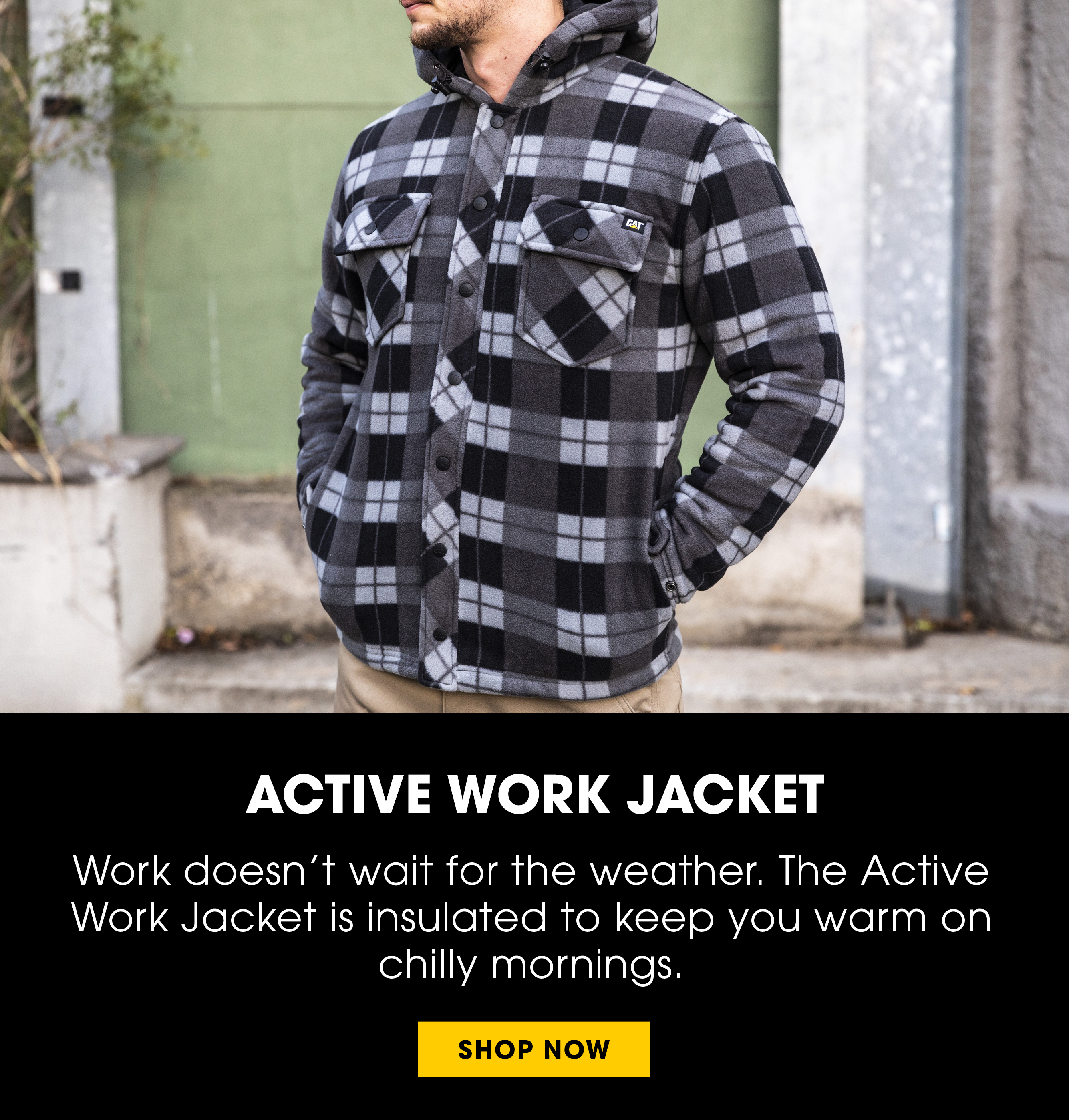 cat active work jacket