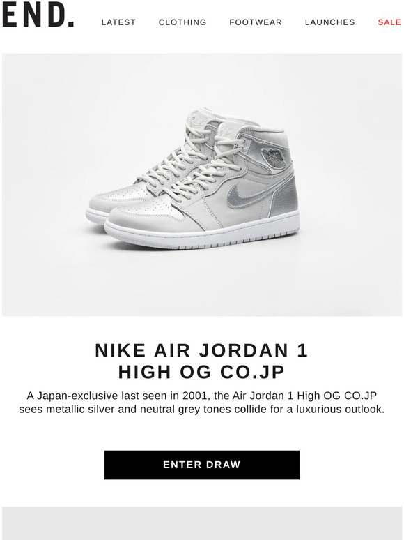 jordan 1 end clothing