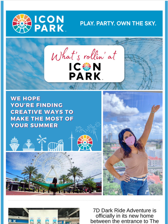 We're rollin' at ICON Park - August Newsletter