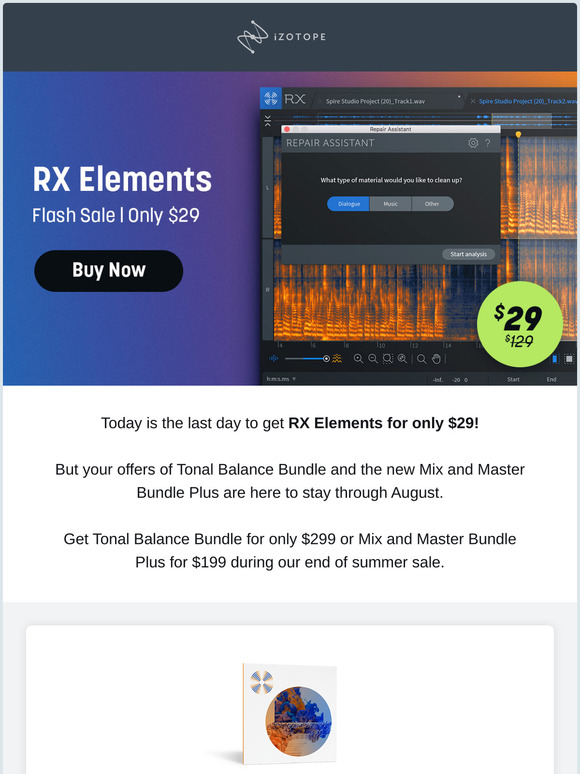 izotope rx 6 elements sale