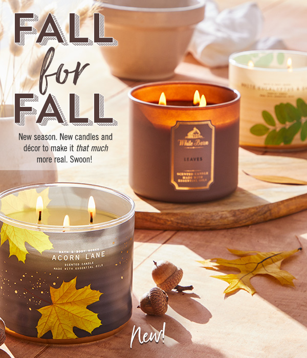 bath and body works acorn lane candle