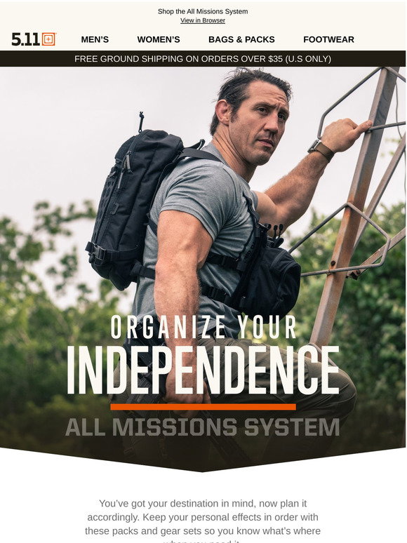 5.11 Tactical: One backpack, 3 modes! AMPC | Milled