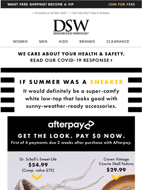 dsw shoes afterpay