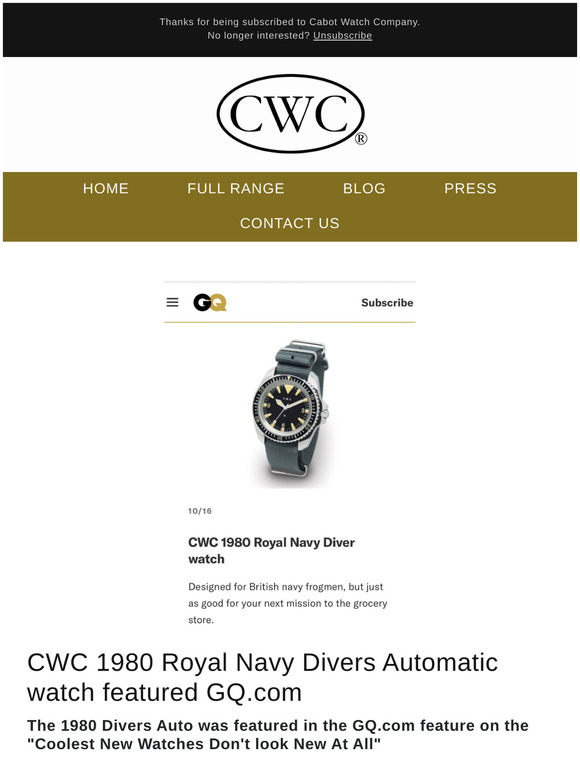 "THE COOLEST NEW WATCHES DON'T LOOK NEW AT ALL "