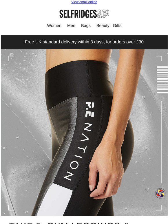 Selfridges US Take 5 gym leggings and shorts Milled