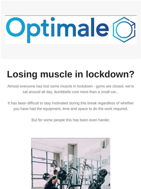 Losing muscle in lockdown?