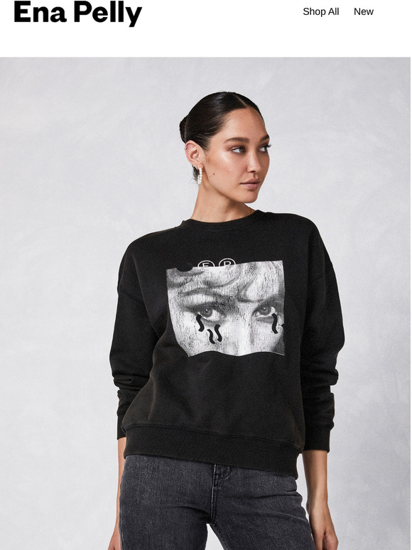 ena pelly graphic sweatshirt