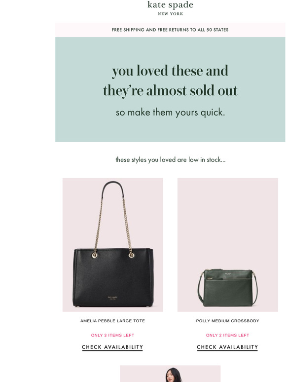 Kate Spade New York: [alert] items you viewed are selling out | Milled