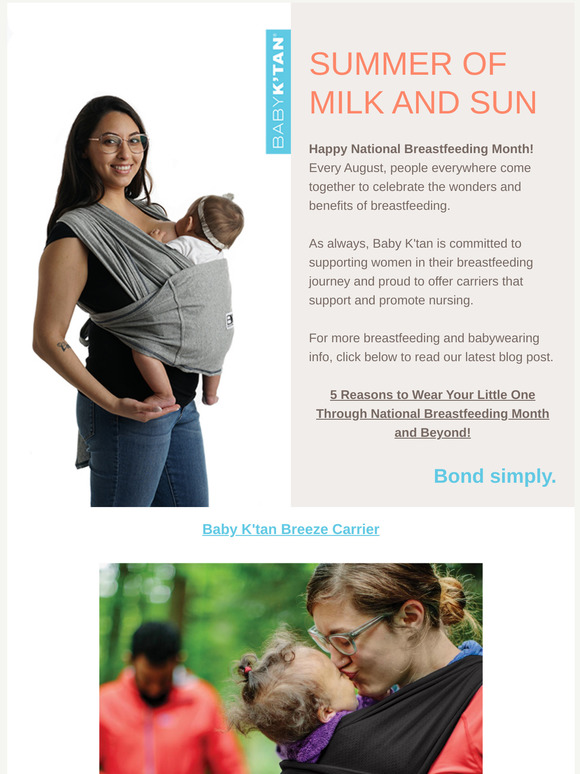 Baby K'tan 5 Tips for Babywearing in the Summer Milled