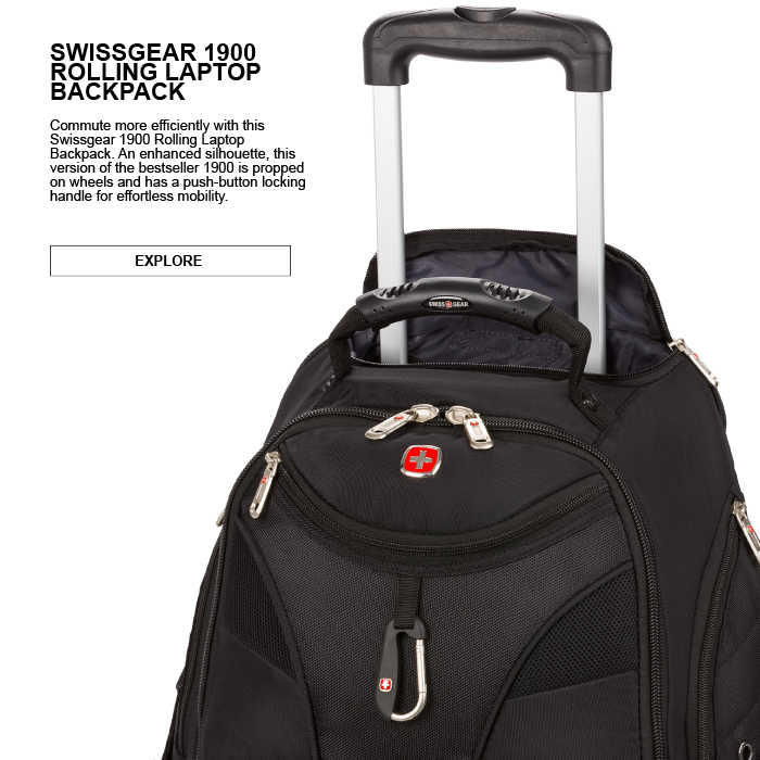 swiss gear rolling backpack