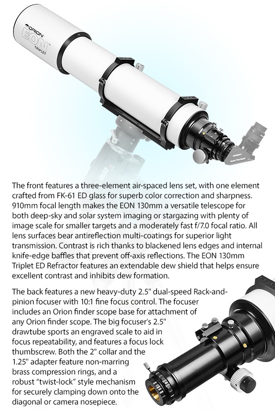 Orion Telescopes UK Introducing The Orion EON 130mm ED Triplet