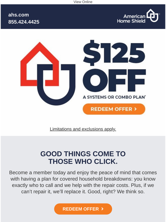 American Home Shield: Savings Just Got Bigger: $125 OFF! | Milled