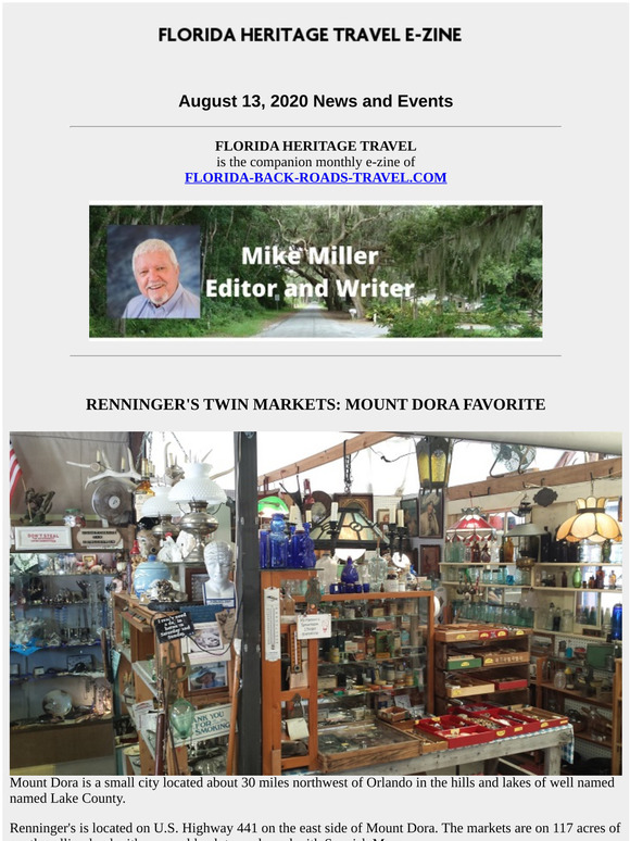 Florida Heritage Travel, August 2020 - Renninger' s Twin Markets in Mount Dora