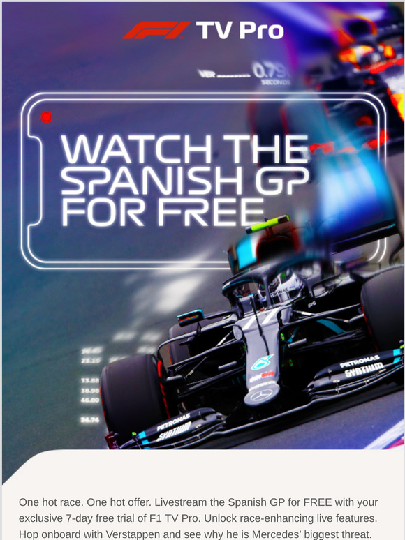 F1 tv discount pro free account