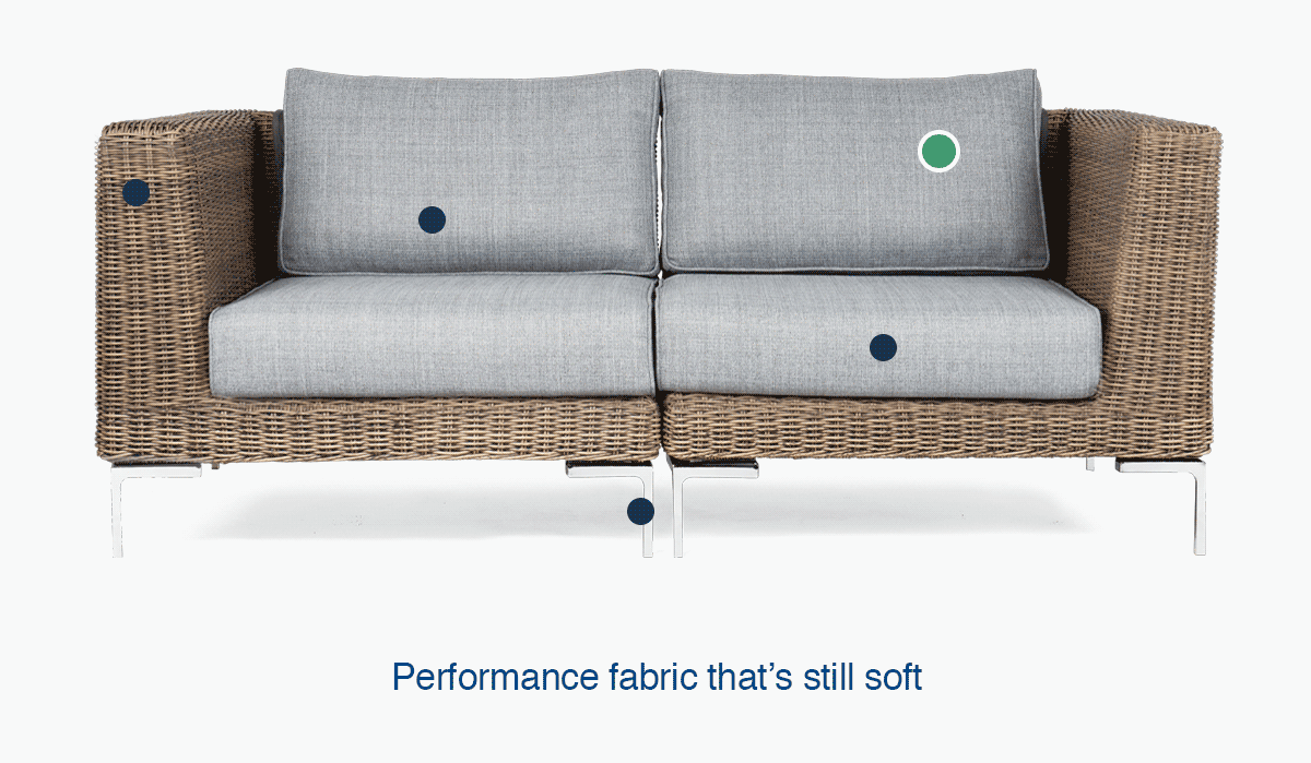 Outer We've reinvented the outdoor sofa. Milled