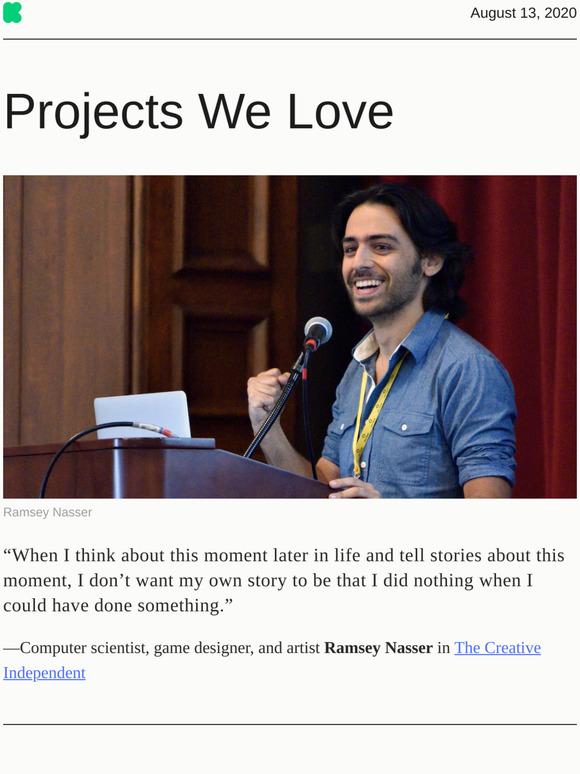 Projects We Love: These artists are saying “enough”