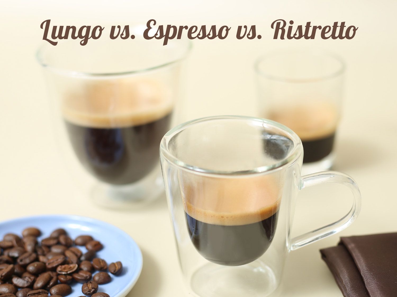 Gourmesso DE The Difference Between Lungo, Espresso. and Ristretto ☕