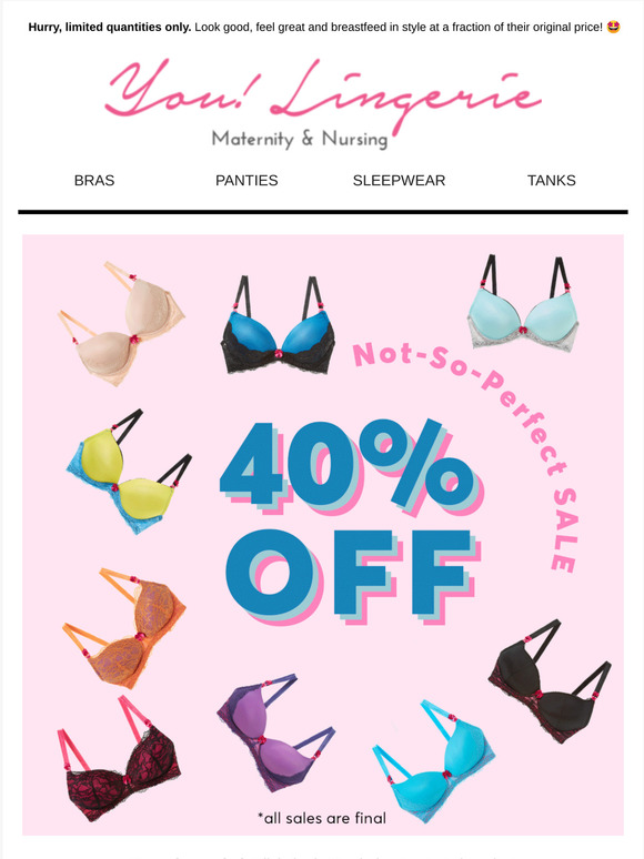 It's happening.💃 40% OFF Not-So-Perfect Sale!