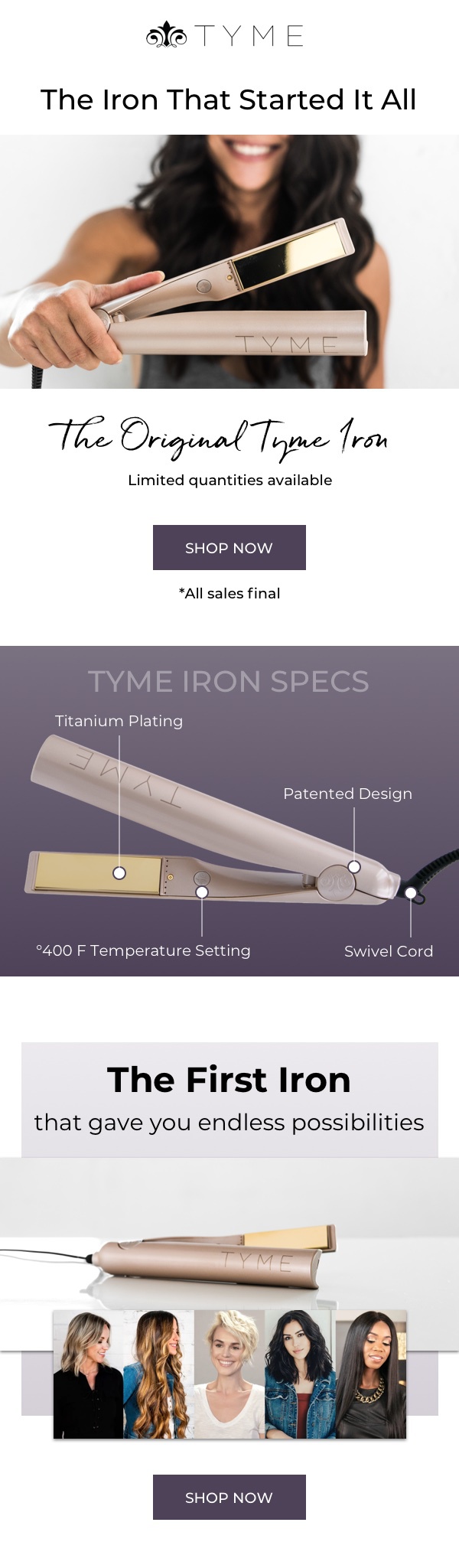 tyme iron original