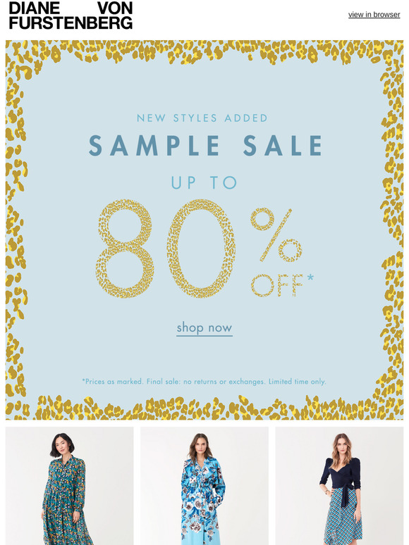 dvf sample sale