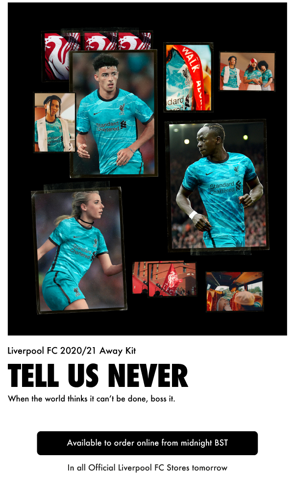 Liverpool Fc Drops Online At Midnight The Lfc 20 21 Away Kit Milled