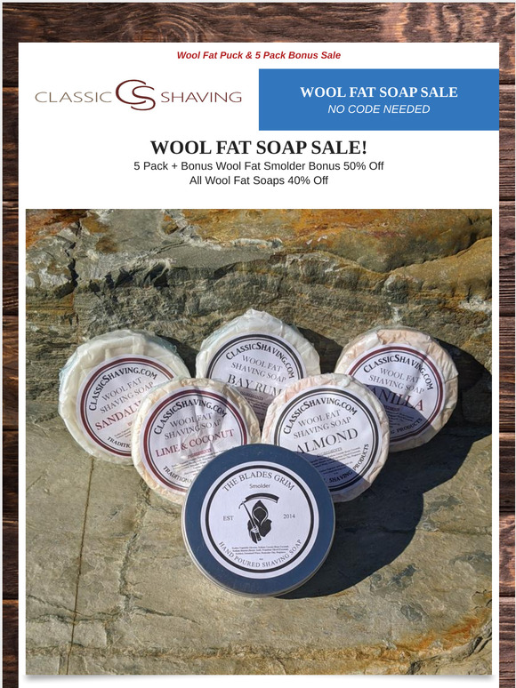 Wool Fat Soap Sale...