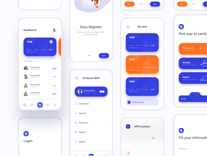 UI кит. Навигация UI. UI Kit для обучения. UI Kit выдачи на печать.