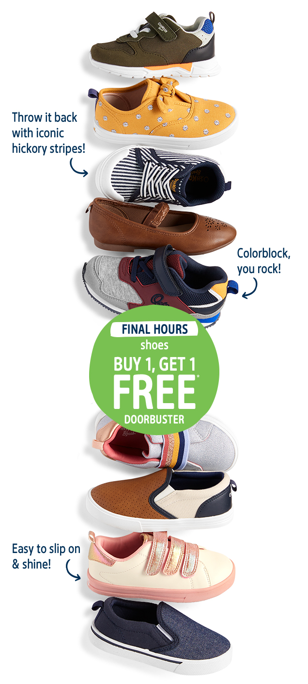 bogo free shoes on Oshkosh B Gosh Bogo Free Shoes Is Running Away Milled