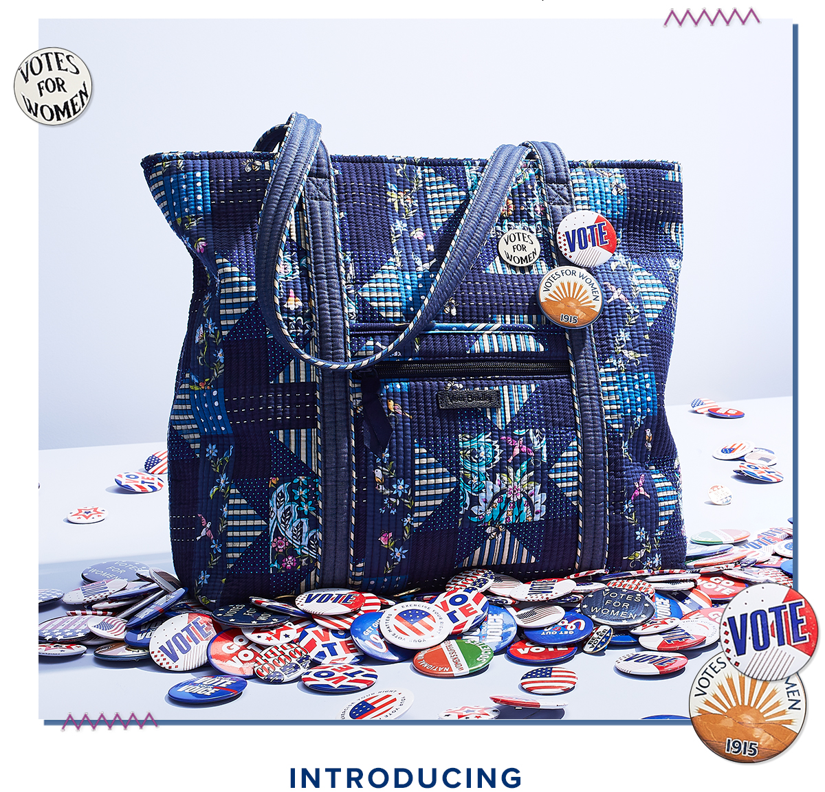 vera bradley patchwork tote