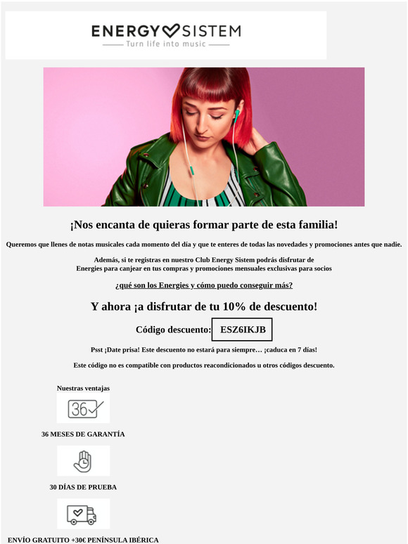 ¡Aquí tienes tu 10% de descuento!