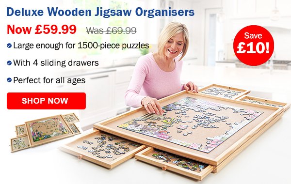 Wooden Jigsaw Organiser 