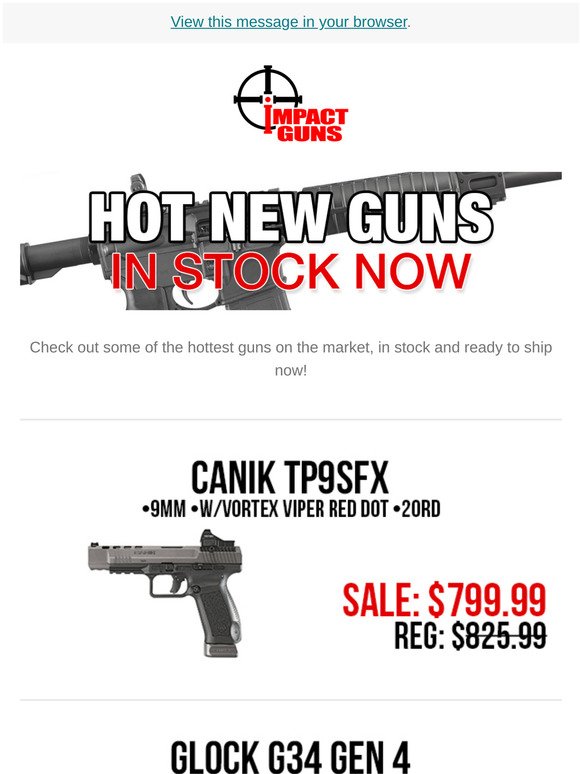 Hot New Guns In Stock - Ruger 57, AR-15's & More!