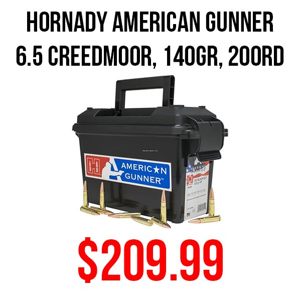 Hornady American Gunner 6.5 Creedmoor ammo for sale