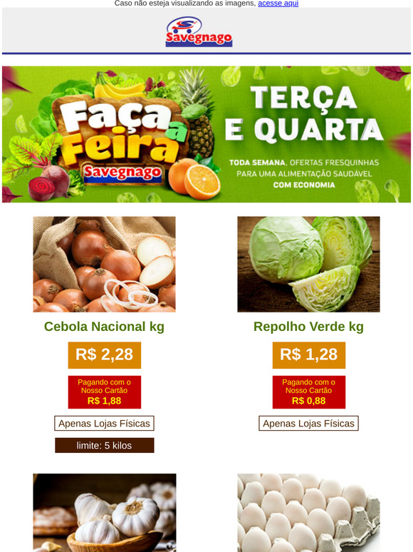 Faça a Feira e concorra a prêmios semanais. Confira!