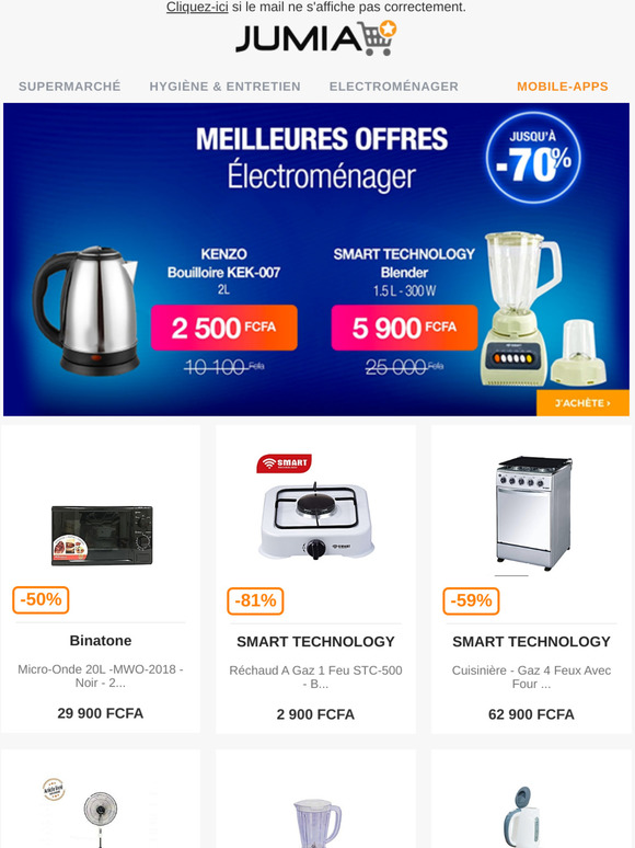 Jumia Nigeria 2 Jusqu'à 70 sur les offres électroménagers 🤩 Milled
