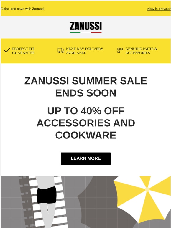 End of Summer Sale! Save up to 40% on appliance accessories