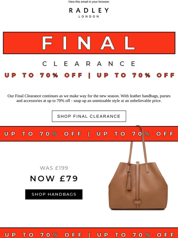 Radley outlet london clearance