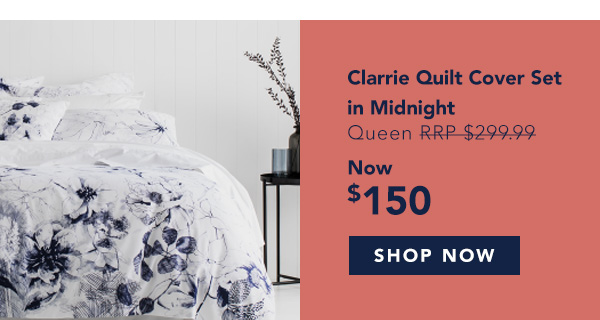 sheridan clarrie quilt cover set