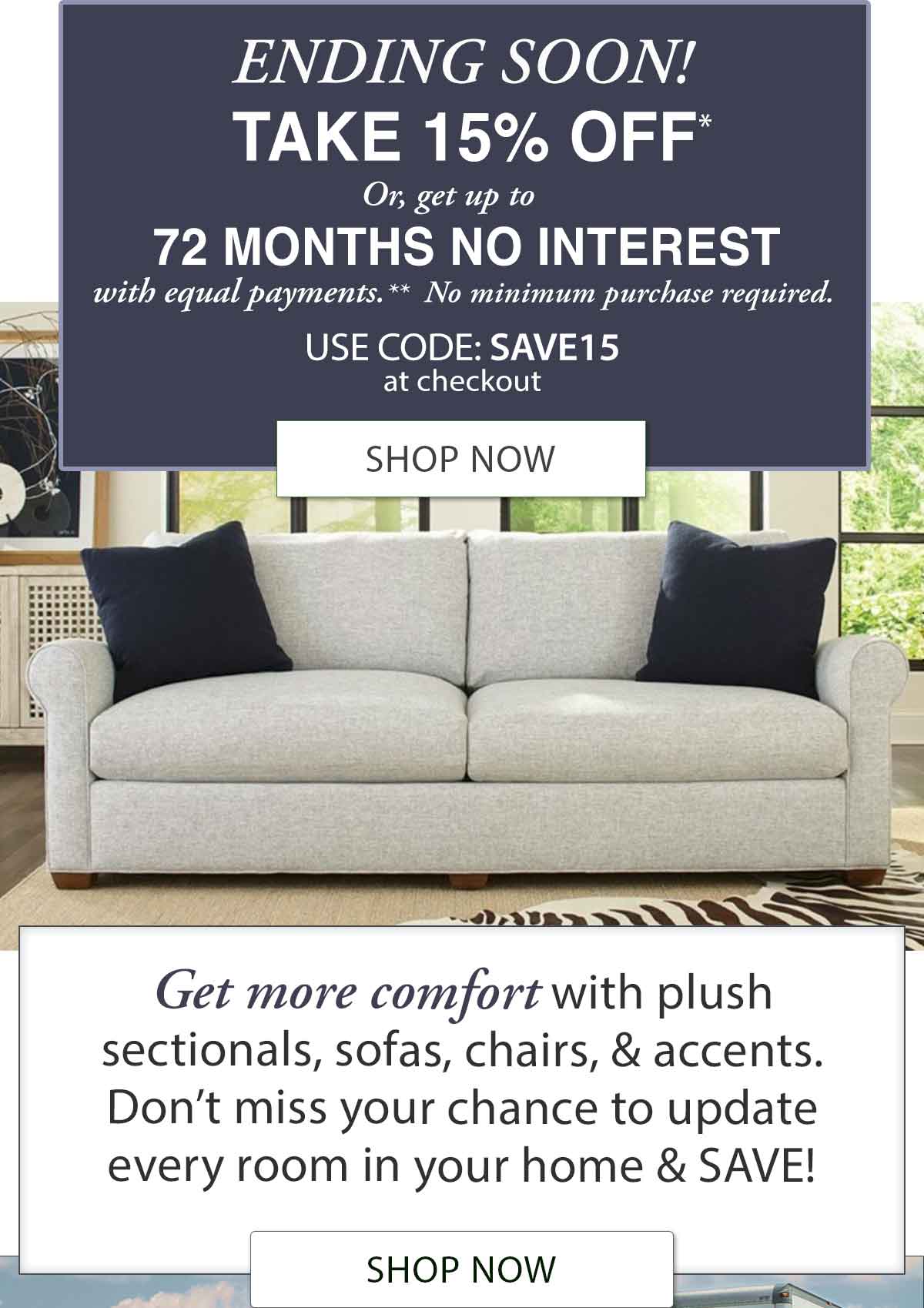 Jordan's Furniture: Ending Soon - 15 