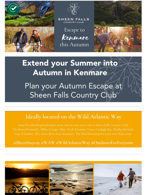 Extend your Summer at Sheen Falls Country Club!