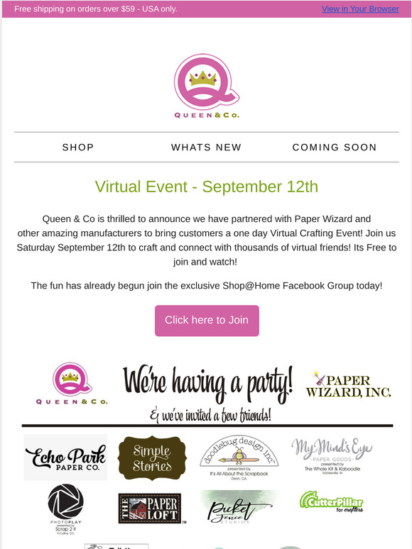 Will you join us?