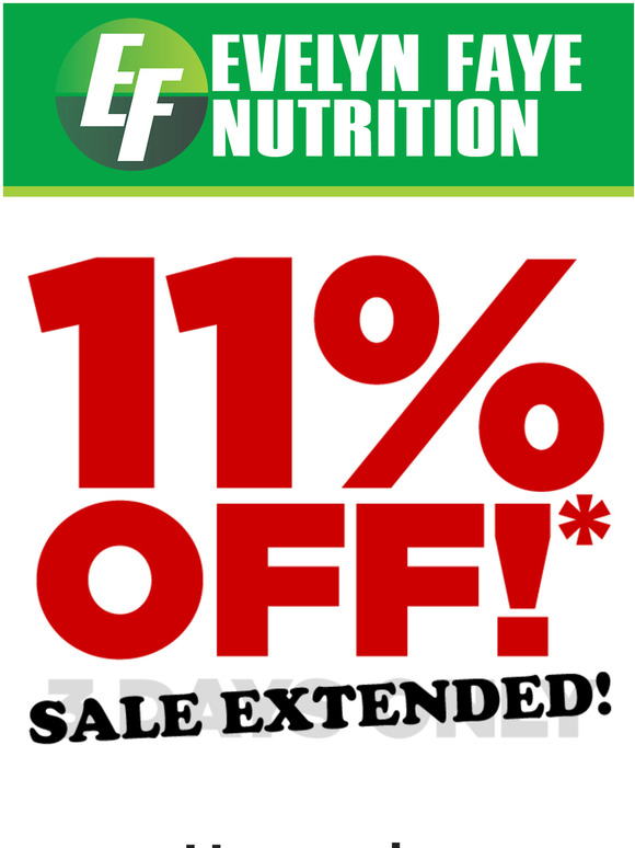 3 DAY SALE EXTENDED! 11% OFF now until this Sunday!
