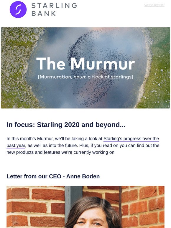 The Murmur: New features and the latest update from our CEO - Anne Boden