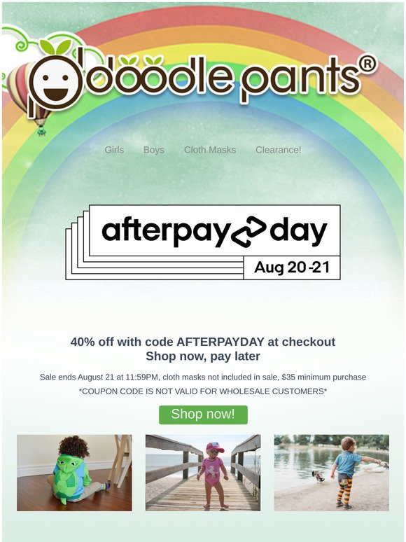 Yay! It's #AFTERPAYDAY and boy, do we have a deal for you!