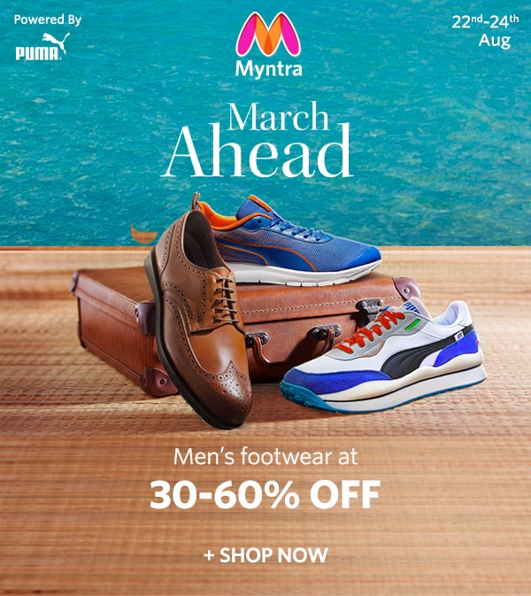 footwear on myntra