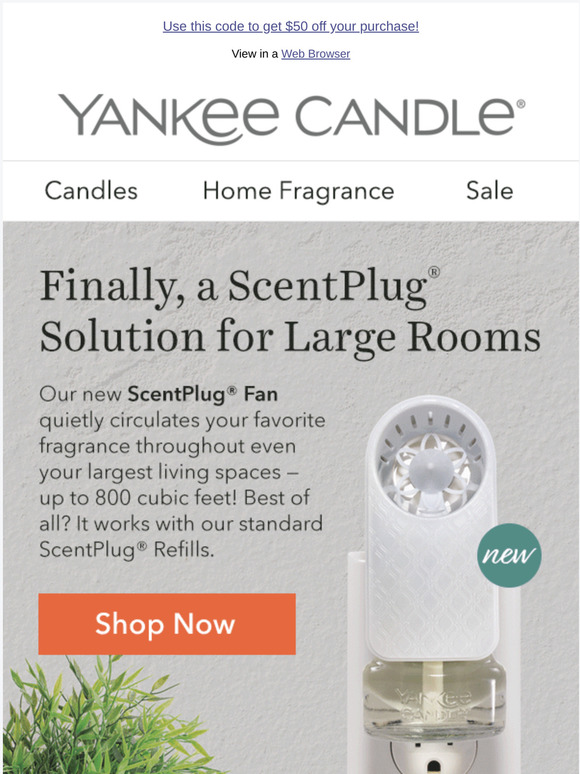 Yankee Candle Company NEW! Introducing the ScentPlug Fan. Milled