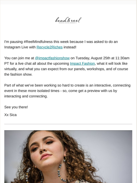 Join me for IG live all about Impact Fashion!