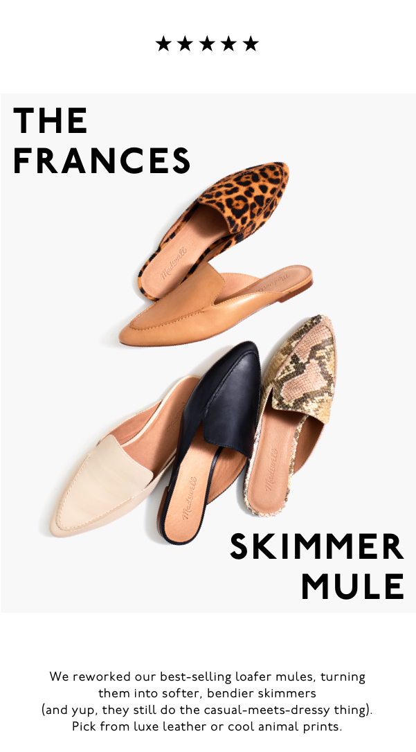 madewell frances skimmer mule