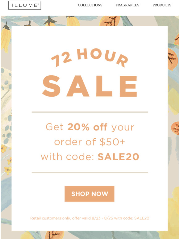 Illume Candles The 72 Hour sale starts now ⏱ Milled