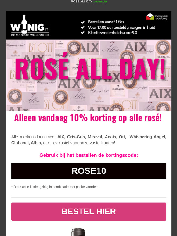 ⚠ VANDAAG 10% KORTING OP ALLE ROSE!